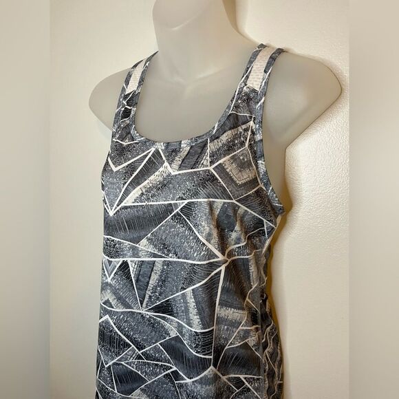 C9 by Champion Gray Geometric Print Athletic Racerback Tank Size XS - Picture 3 of 7